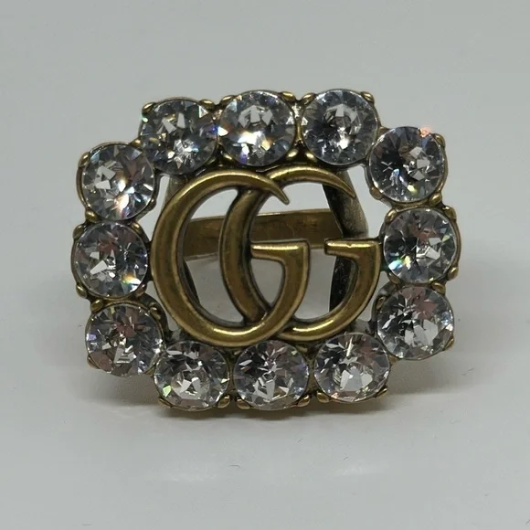 Gucci ring crystals authentic 100% Ring - Picture 1 of 7